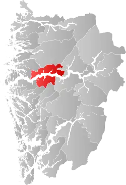 Localisation de Høyanger