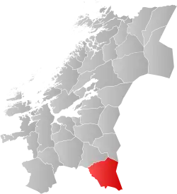 Localisation de Røros