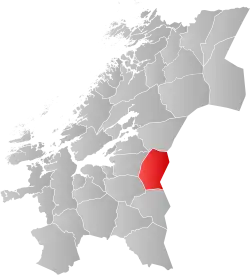 Localisation de Meråker