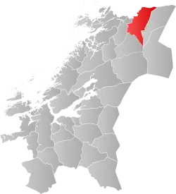 Localisation de Namsskogan