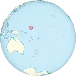 Description de l'image Nauru on the globe (Polynesia centered).svg.