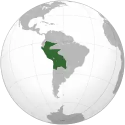Description de l'image Peru–Bolivia Confederation (orthographic projection).svg.