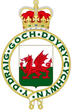 Badge royal du pays de Galles.