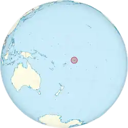 Description de l'image Samoa on the globe (Polynesia centered).svg.