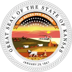 Description de l'image Seal of Kansas.svg.