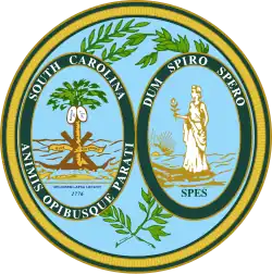 Description de l'image Seal of South Carolina.svg.