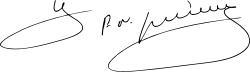 signature de Phạm Nhật Vượng