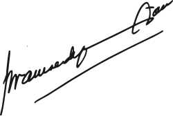 signature de Pramoedya Ananta Toer
