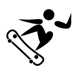 Description de l'image Skateboarding pictogram.svg.