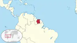 Description de l'image Suriname in its region.svg.