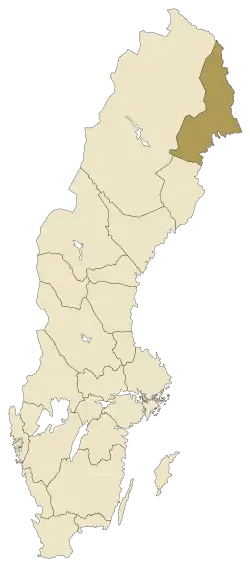 Localisation de Norrbotten