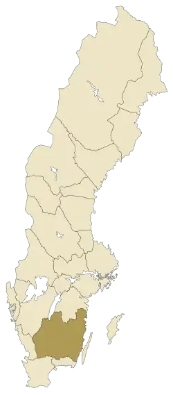 Localisation de Småland
