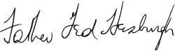 signature de Theodore Hesburgh