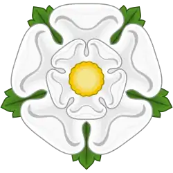 Description de l'image White Rose Badge of York.svg.