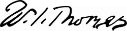 signature de William Isaac Thomas