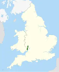 Emplacement de la zone protégée de la vallée de la Wye