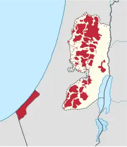 Description de l'image Zones A and B in the occupied palestinian territories.svg.