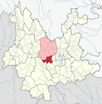 Localisation de Shuāngbǎi Xiàn