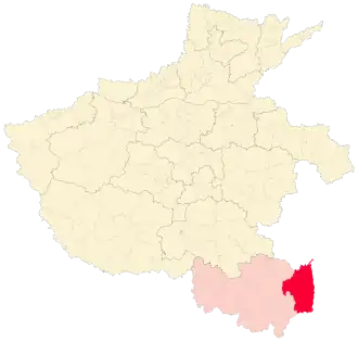 Localisation de Gùshǐ Xiàn