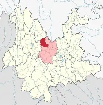 Localisation de Dàyáo Xiàn