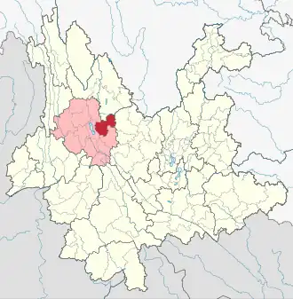 Localisation de Bīnchuān Xiàn