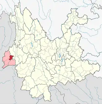 Localisation de Liánghé Xiàn