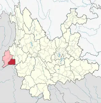 Localisation de Mangshi