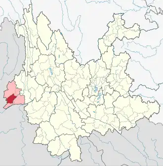 Localisation de Lǒngchuān Xiàn