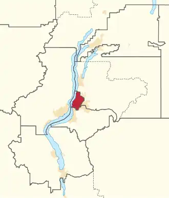 Carte de la circonscription