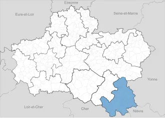 Localisation de Communauté de communes du Berry Loire Puisaye