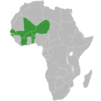 Description de l'image Africa-countries-UEMOA.svg.