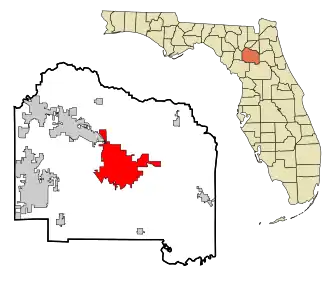 Localisation de Gainesville