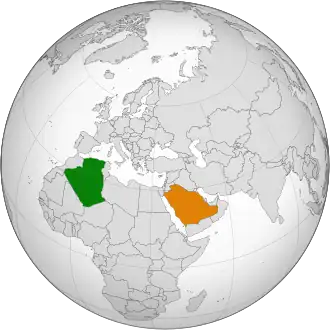 Algérie et Arabie saoudite