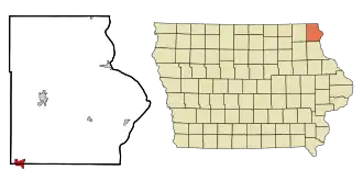 Localisation de Postville