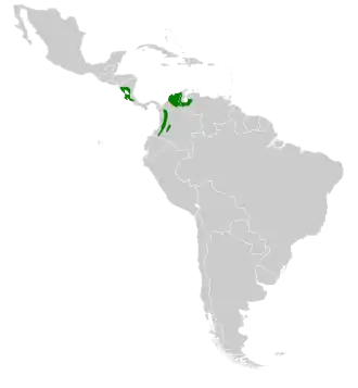 Description de l'image Amazilia saucerrottei map.svg.