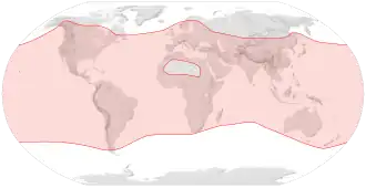 Description de l'image Apis mellifera distribution map.svg.