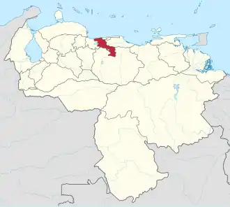 Localisation de État d'Aragua