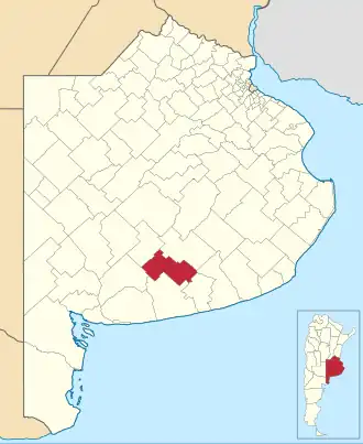 Localisation de Adolfo Gonzales Chaves