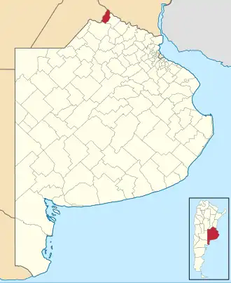 Localisation de San Nicolás de los Arroyos