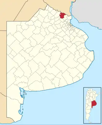 Localisation de Zárate