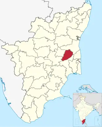 Localisation de District d'Ariyalur