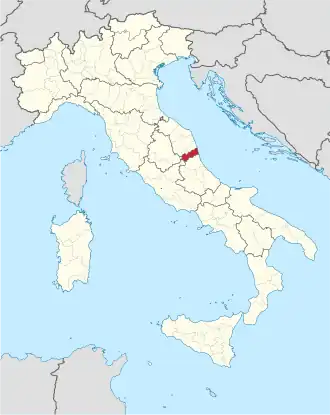 Localisation de Province d'Ascoli Piceno