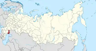 Localisation de Oblast d'Astrakhan