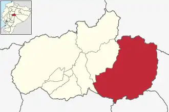 Localisation de Canton de Baños de Agua Santa