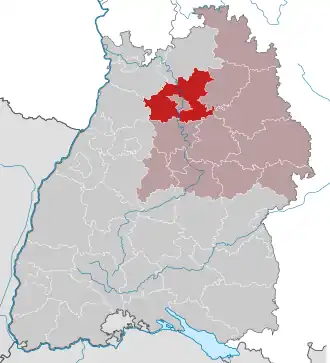 Localisation de Arrondissement de Heilbronn