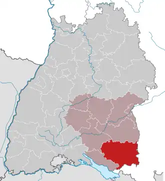 Localisation de Arrondissement de Ravensbourg