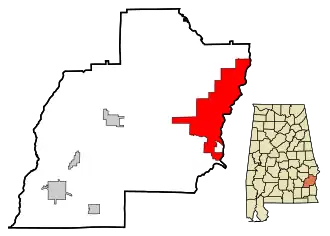 Localisation de Eufaula