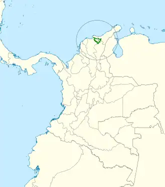 Description de l'image Basileuterus basilicus map.svg.