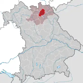 Localisation de Arrondissement de Kulmbach