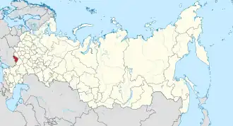 Localisation de Oblast de Belgorod